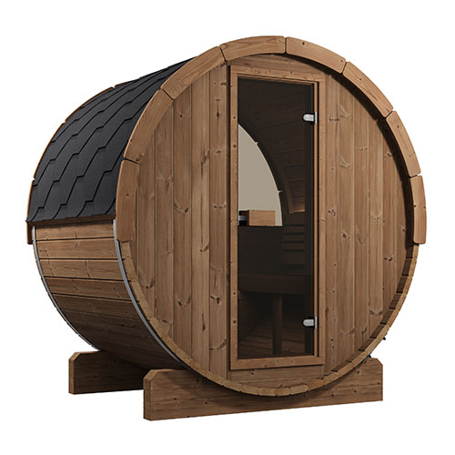 SaunaLife Model E6W Barrel Sauna