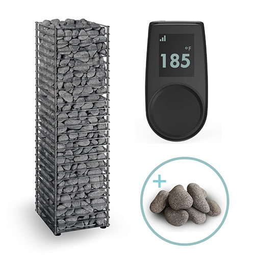 HUUM CLIFF Sauna Heater Package with UKU Local Black